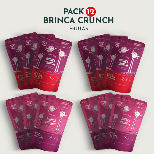 Pack 12 | Brinca Crunch | Frutas