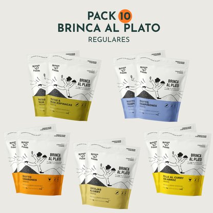 Pack 10 | Brinca al Plato | Tamaño Regular