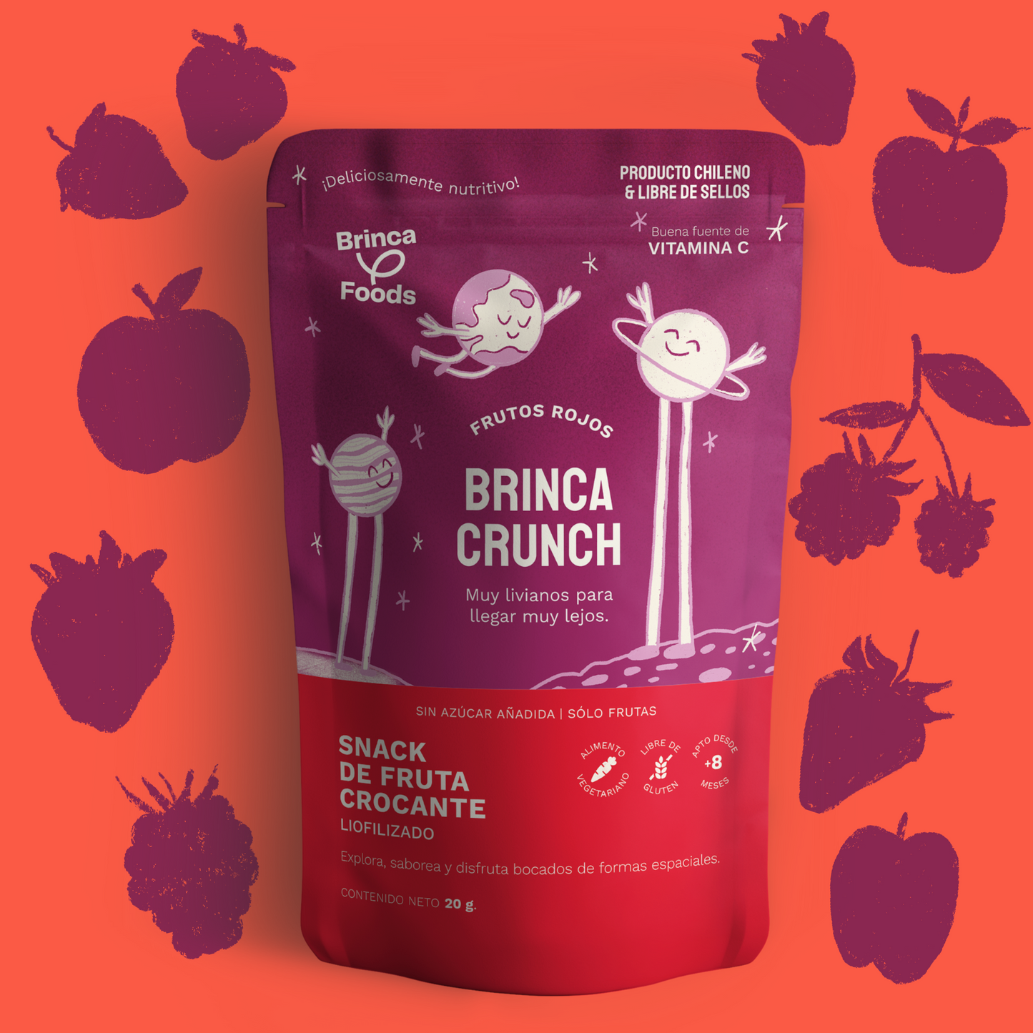 Brinca Crunch | Frutos Rojos