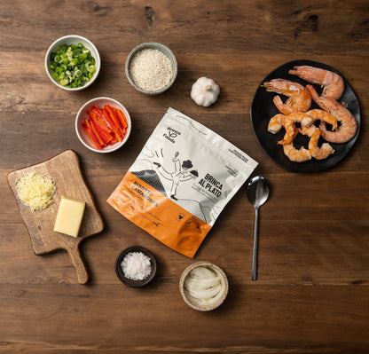 Brinca al Plato | Risotto de Camarones