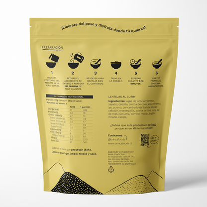 Brinca al Plato | Lentejas al Curry