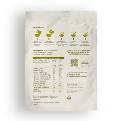 Brinca Colados | Vacuno Espinaca